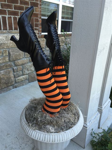 Witch leg yard accents